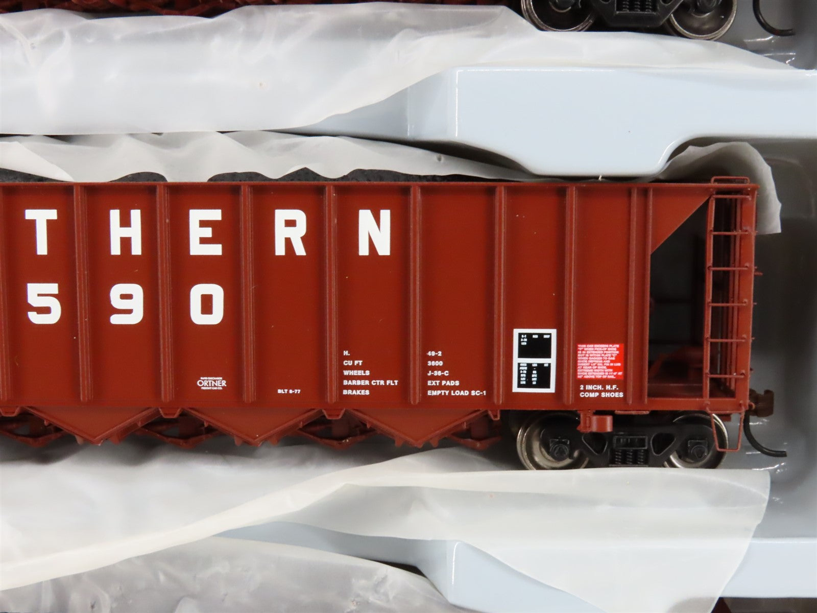 HO Scale Athearn ATH98343 SOU Southern 5-Bay Rapid Discharge Hopper 5-Pack RTR