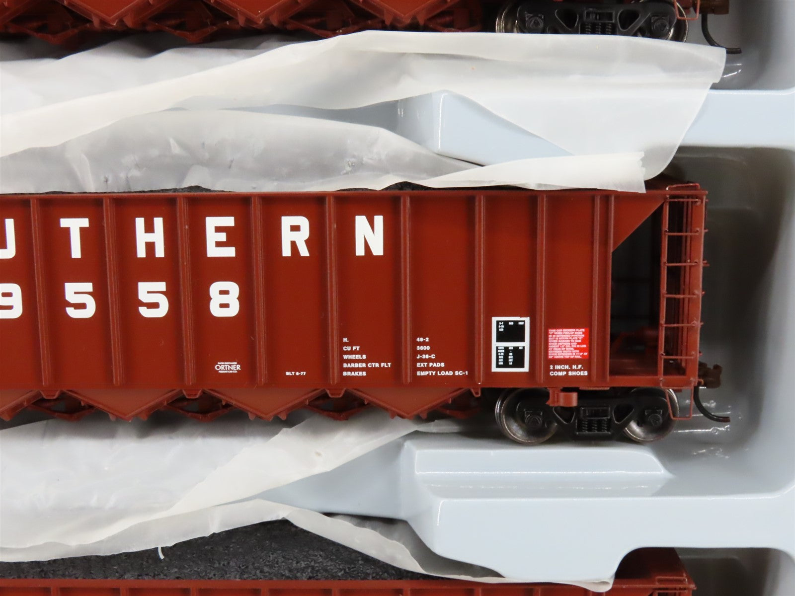 HO Scale Athearn ATH98343 SOU Southern 5-Bay Rapid Discharge Hopper 5-Pack RTR