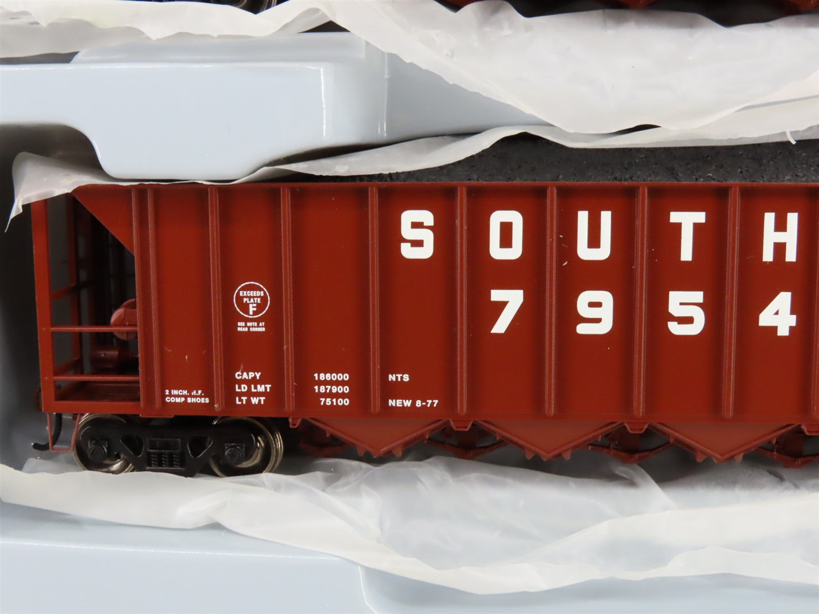 HO Scale Athearn ATH98343 SOU Southern 5-Bay Rapid Discharge Hopper 5-Pack RTR