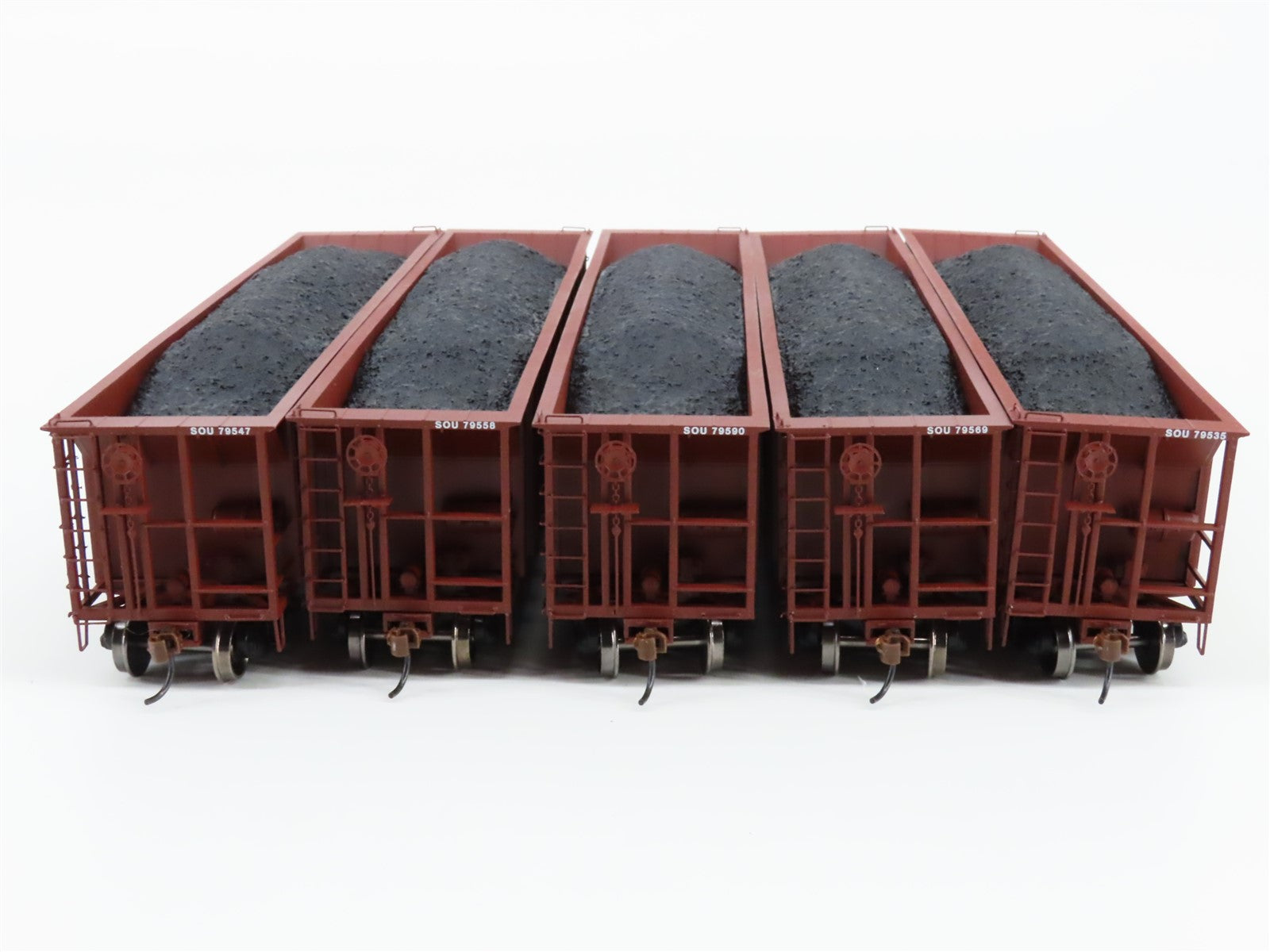 HO Scale Athearn ATH98343 SOU Southern 5-Bay Rapid Discharge Hopper 5-Pack RTR