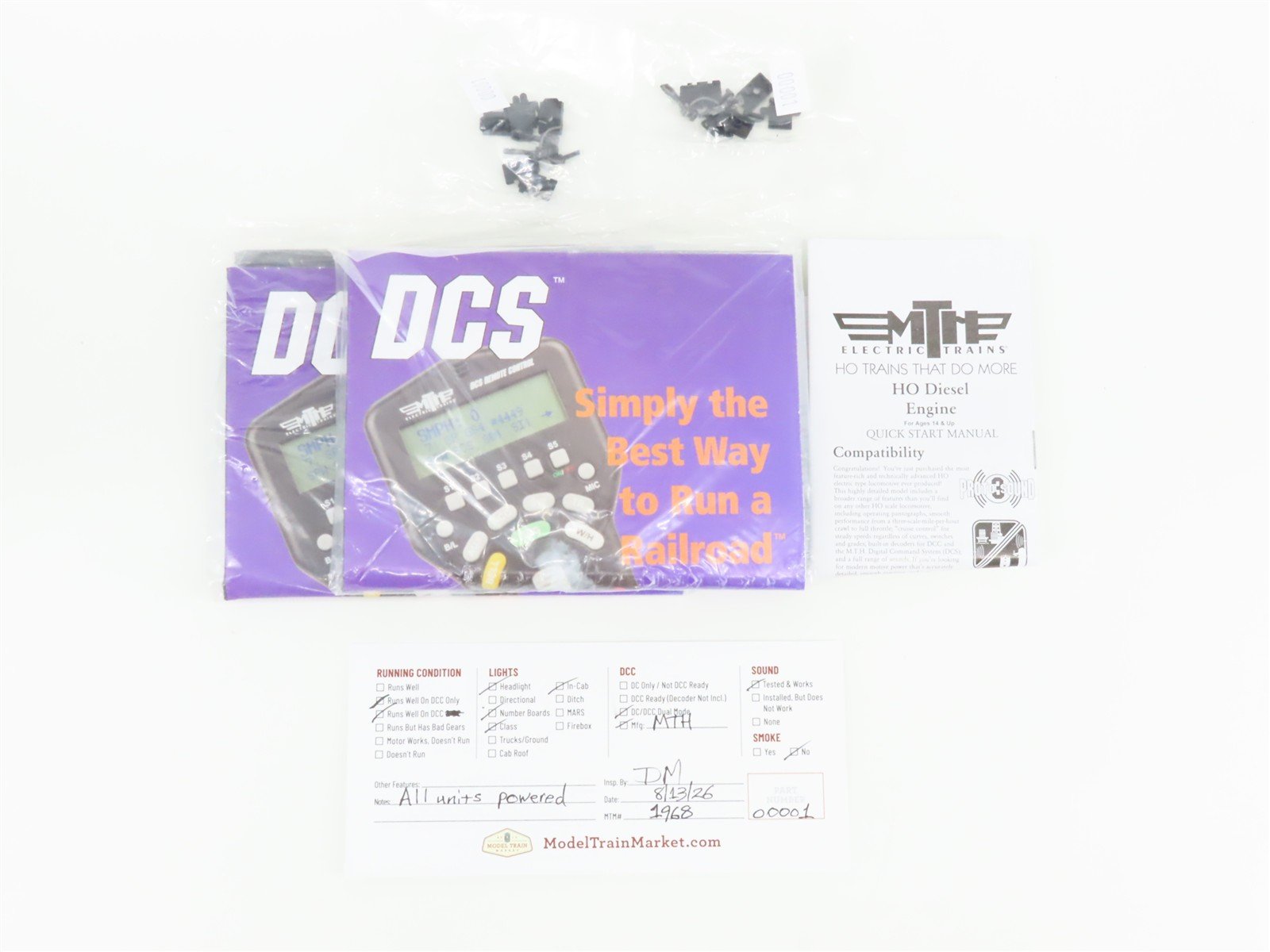 HO MTH 80-2195/2196-1 PRR Pennsylvania F3A/B/A Diesel Set - DCC ONLY w/ Sound