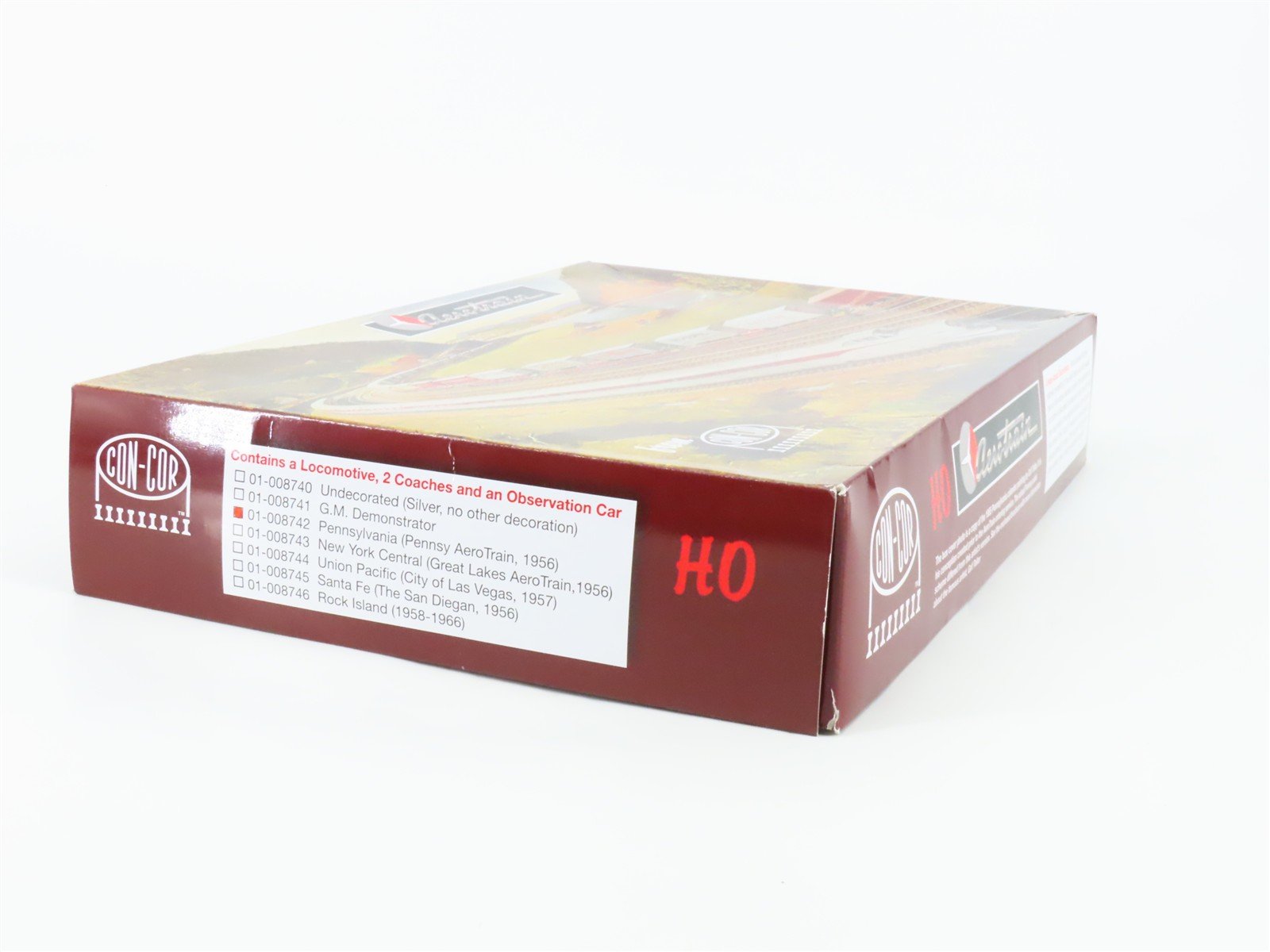 HO Con-Cor 01-008742 PRR Pennsylvania 1956 AeroTrain 4-Unit Set - DCC Ready