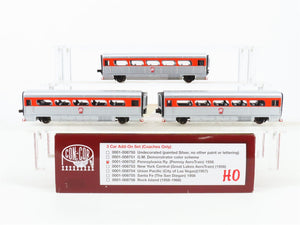 HO Con-Cor 0001-008752 PRR Pennsylvania '56 AeroTrain Passenger 3-Car Add-On Set