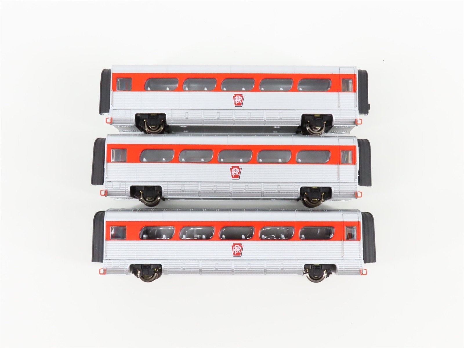 HO Con-Cor 0001-008752 PRR Pennsylvania '56 AeroTrain Passenger 3-Car Add-On Set