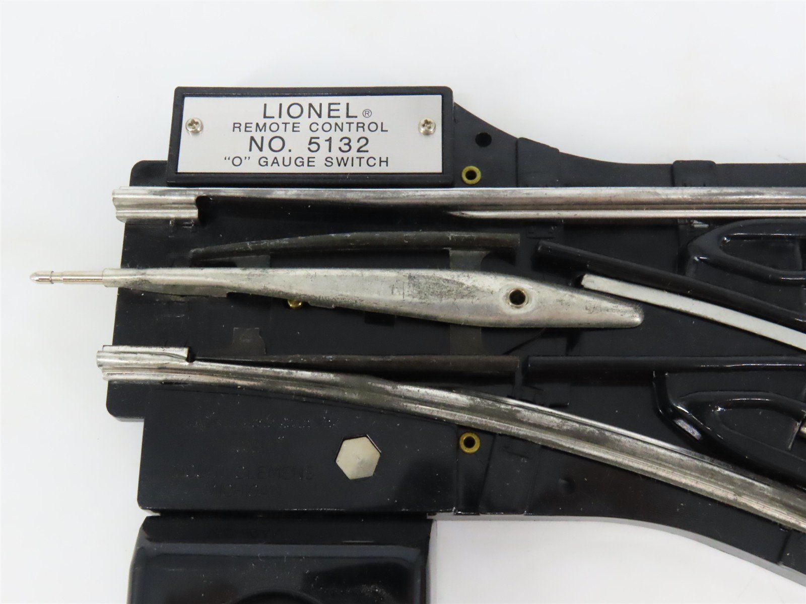 O Gauge 3-Rail Lionel 6-5132 Righthand Remote Switch Track Piece