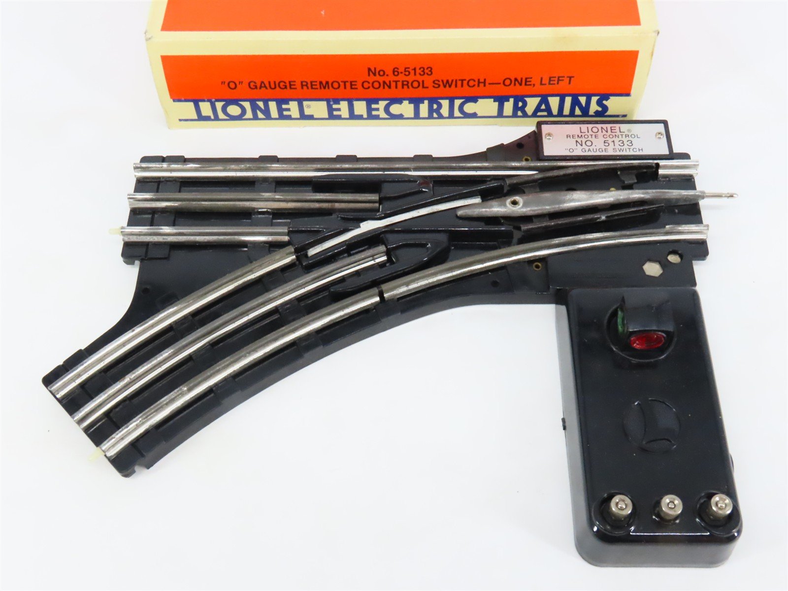 O Gauge 3-Rail Lionel 6-5133 Lefthand Remote Switch Track Piece