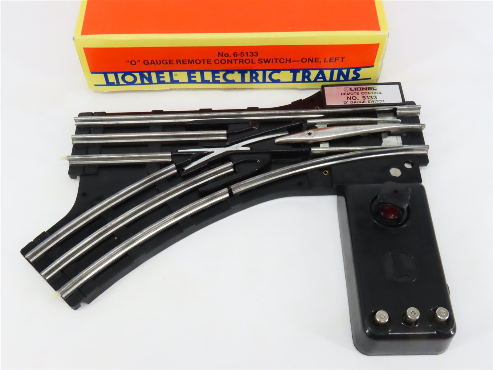 O Gauge 3-Rail Lionel 6-5133 Lefthand Remote Switch Track Piece