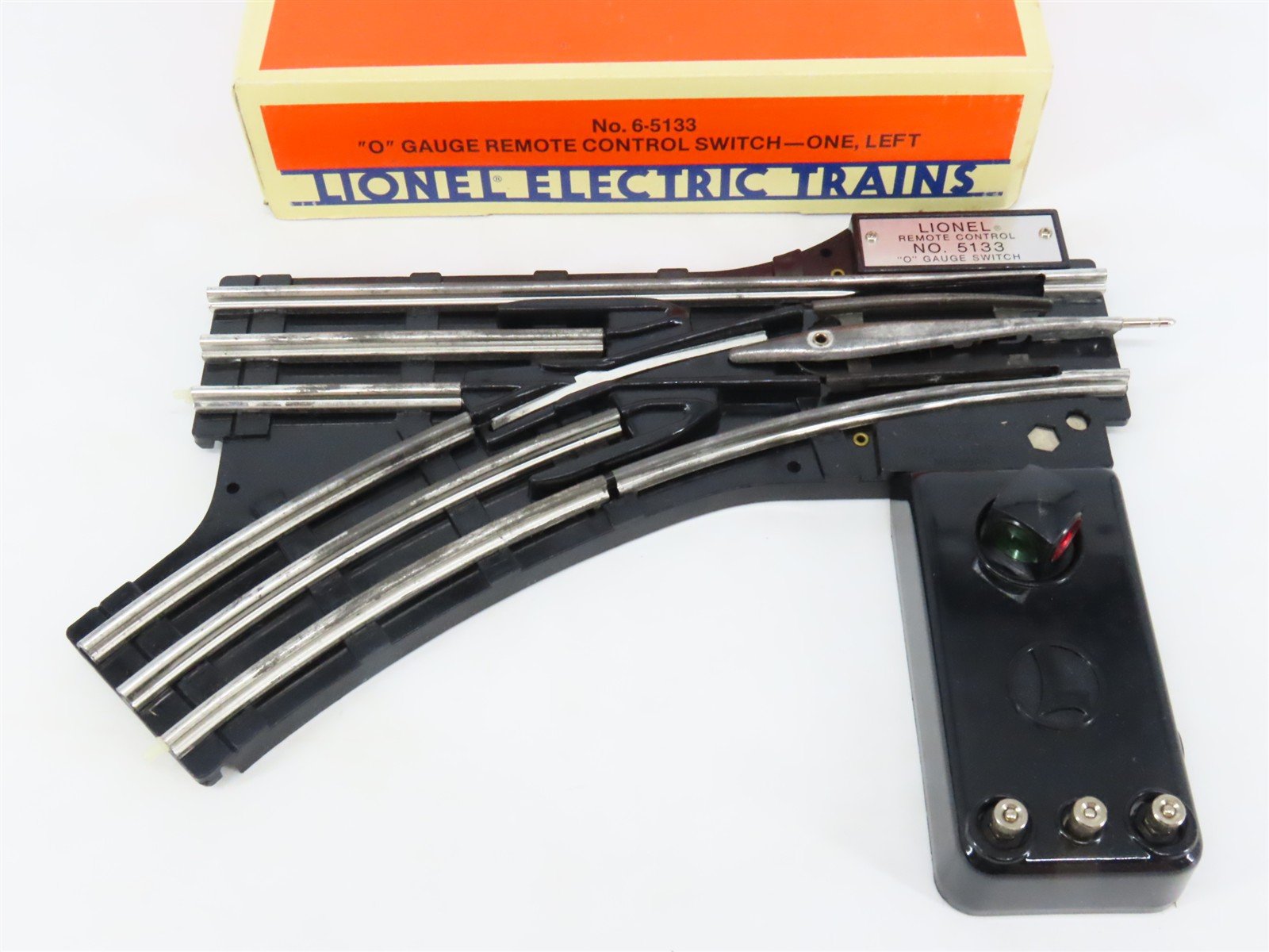 O Gauge 3-Rail Lionel 6-5133 Lefthand Remote Switch Track Piece