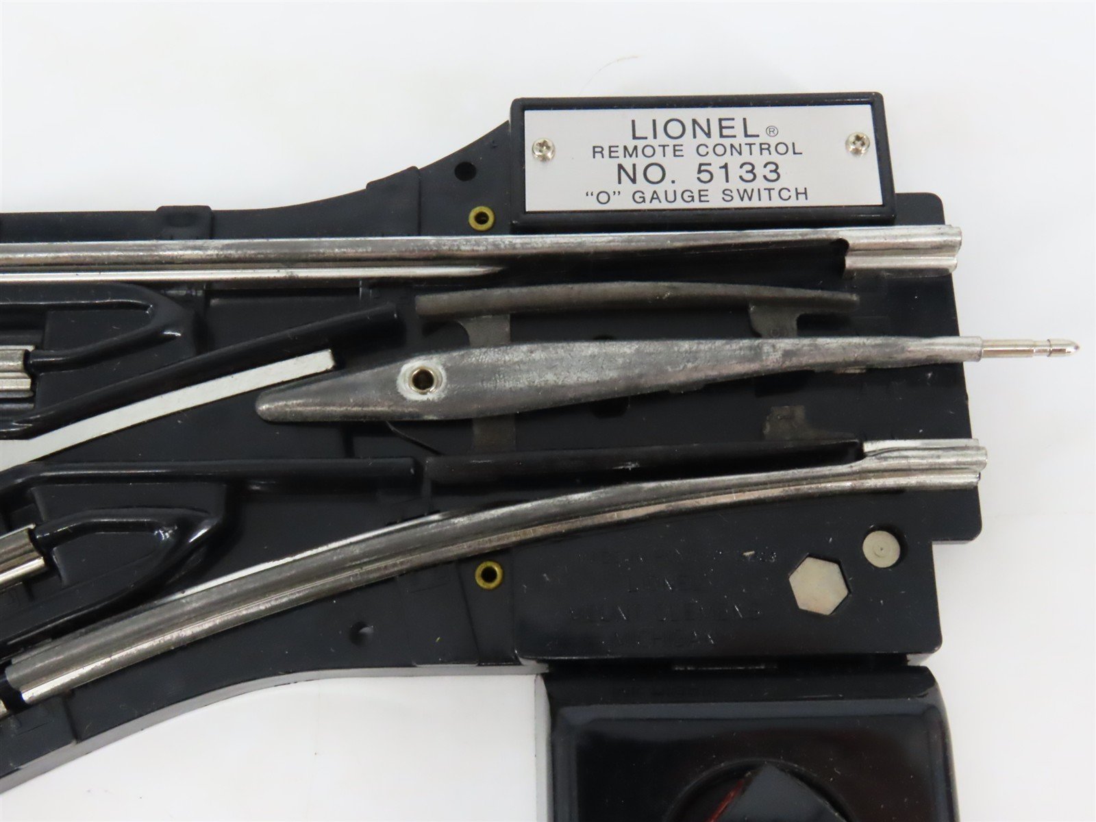 O Gauge 3-Rail Lionel 6-5133 Lefthand Remote Switch Track Piece