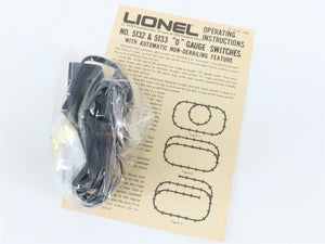 O Gauge 3-Rail Lionel 6-5133 Lefthand Remote Switch Track Piece