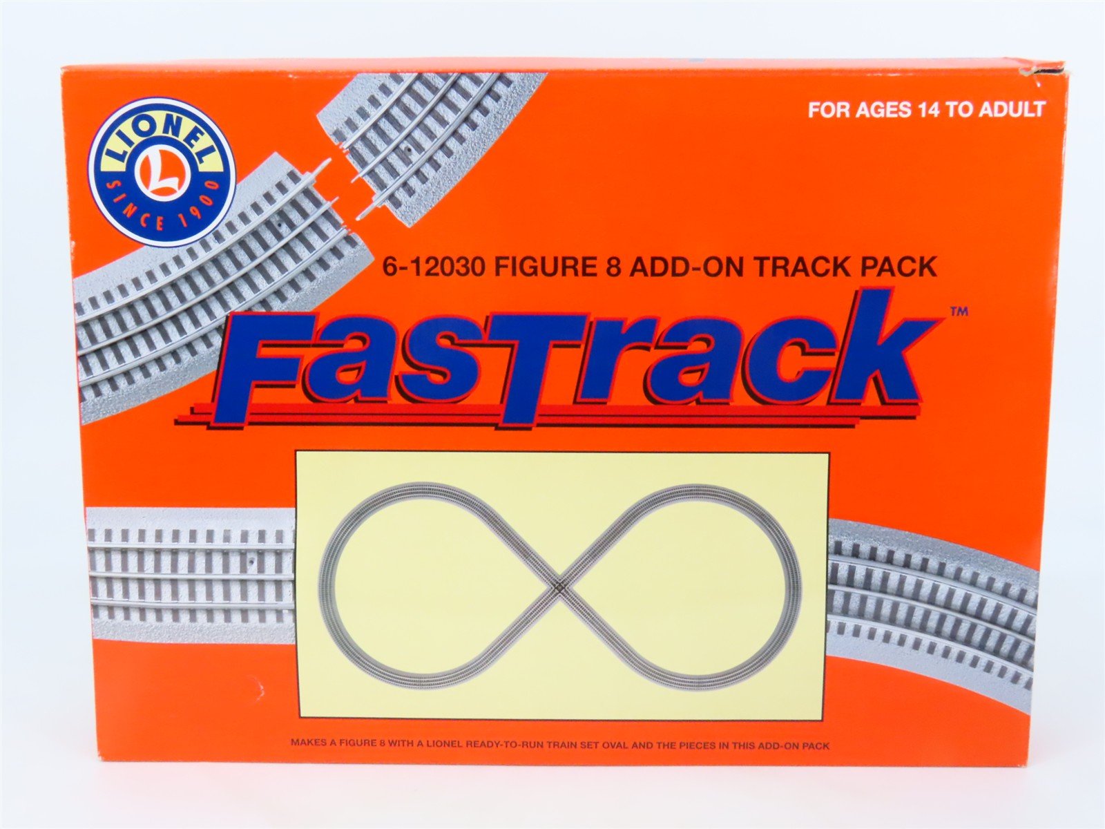 O Gauge 3-Rail Lionel 6-12030 FasTrack Figure 8 Add-On Track Pack