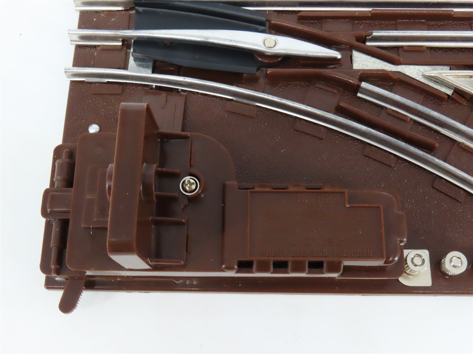O Gauge 3-Rail Lionel 6-65122 Righthand Remote Switch Track Piece