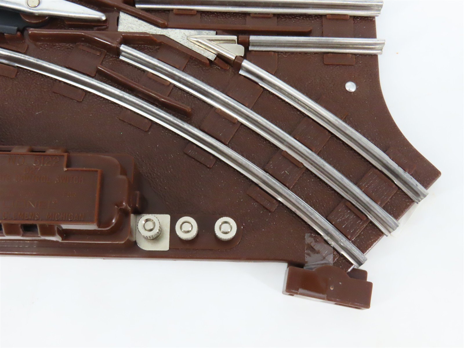 O Gauge 3-Rail Lionel 6-65122 Righthand Remote Switch Track Piece
