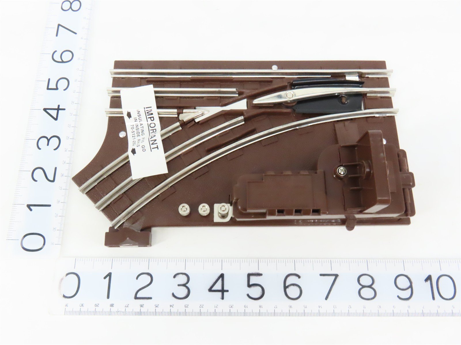 O Gauge 3-Rail Lionel 6-65121 Lefthand Remote Switch Track Piece