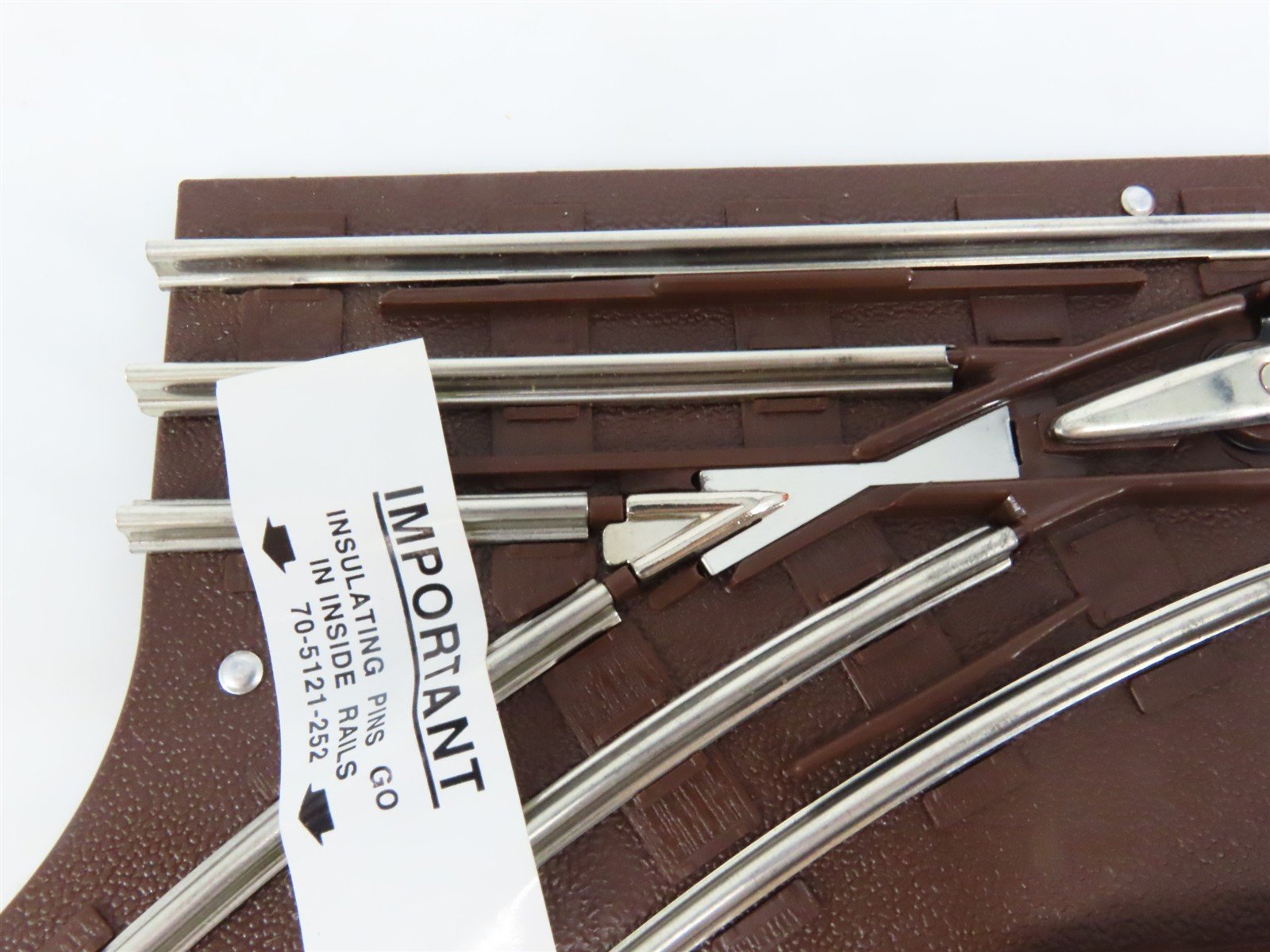 O Gauge 3-Rail Lionel 6-65121 Lefthand Remote Switch Track Piece