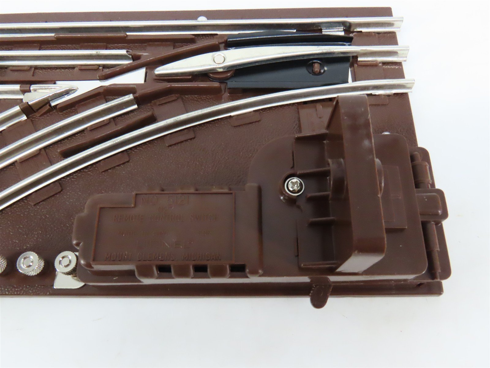 O Gauge 3-Rail Lionel 6-65121 Lefthand Remote Switch Track Piece