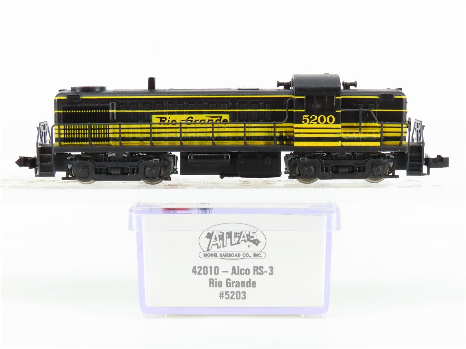 N Scale Atlas 42010 DRGW Rio Grande RS-3 Diesel Locomotive #5200
