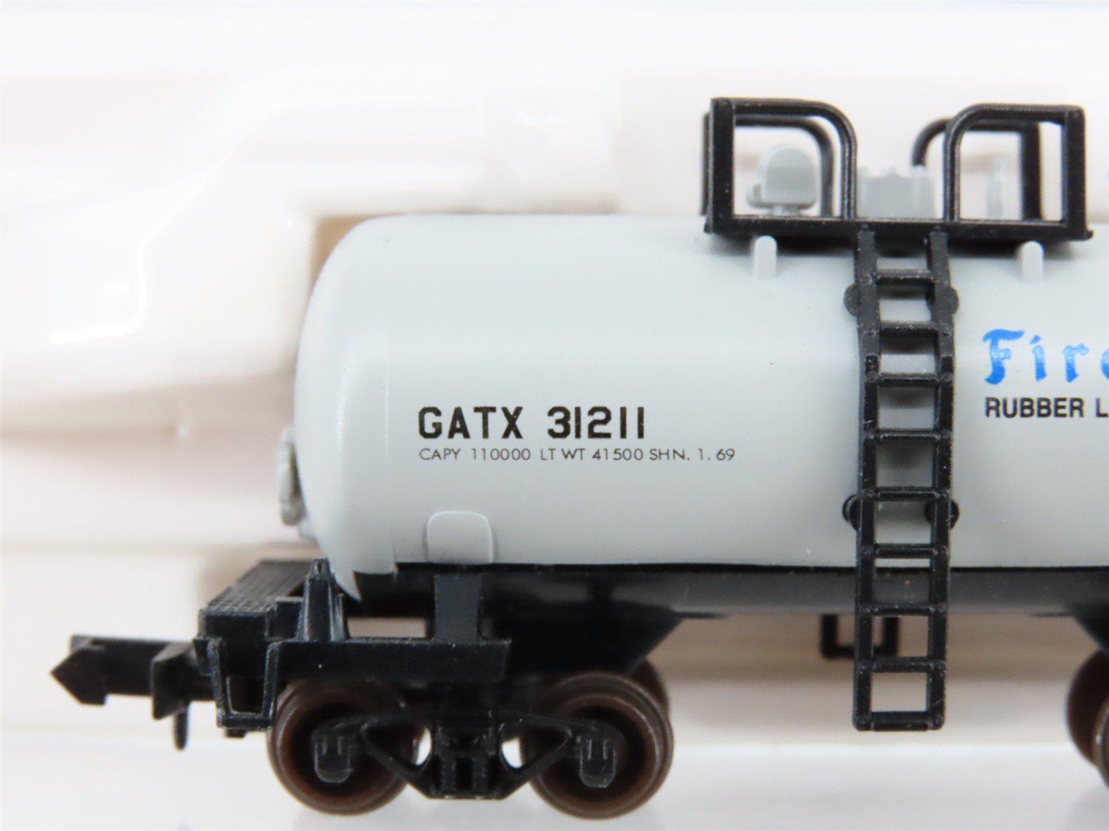 N Scale Atlas 32391 GATX Firestone Beer Can Tankcar #31211