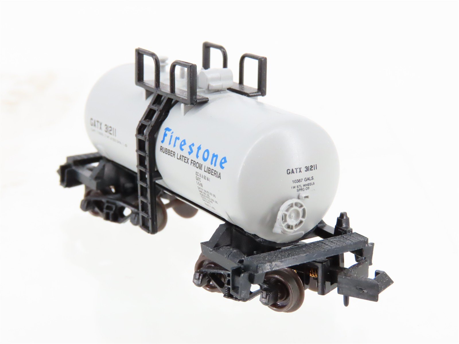 N Scale Atlas 32391 GATX Firestone Beer Can Tankcar #31211