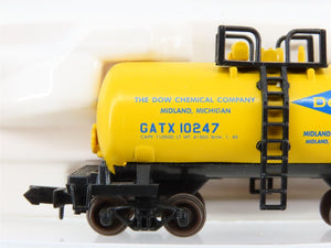N Scale Atlas 32331 GATX DOW Chemical Beer Can Tankcar #10247