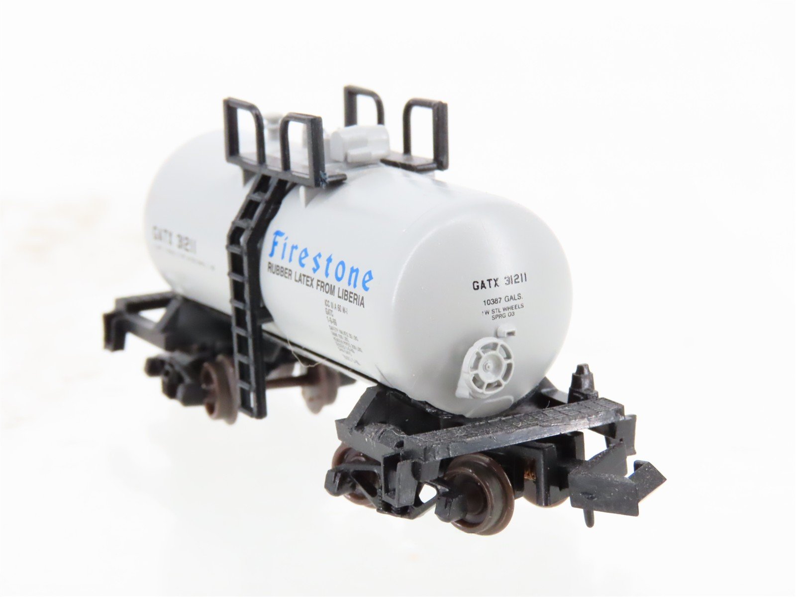 N Scale Atlas 32391 GATX Firestone Beer Can Tankcar #31211