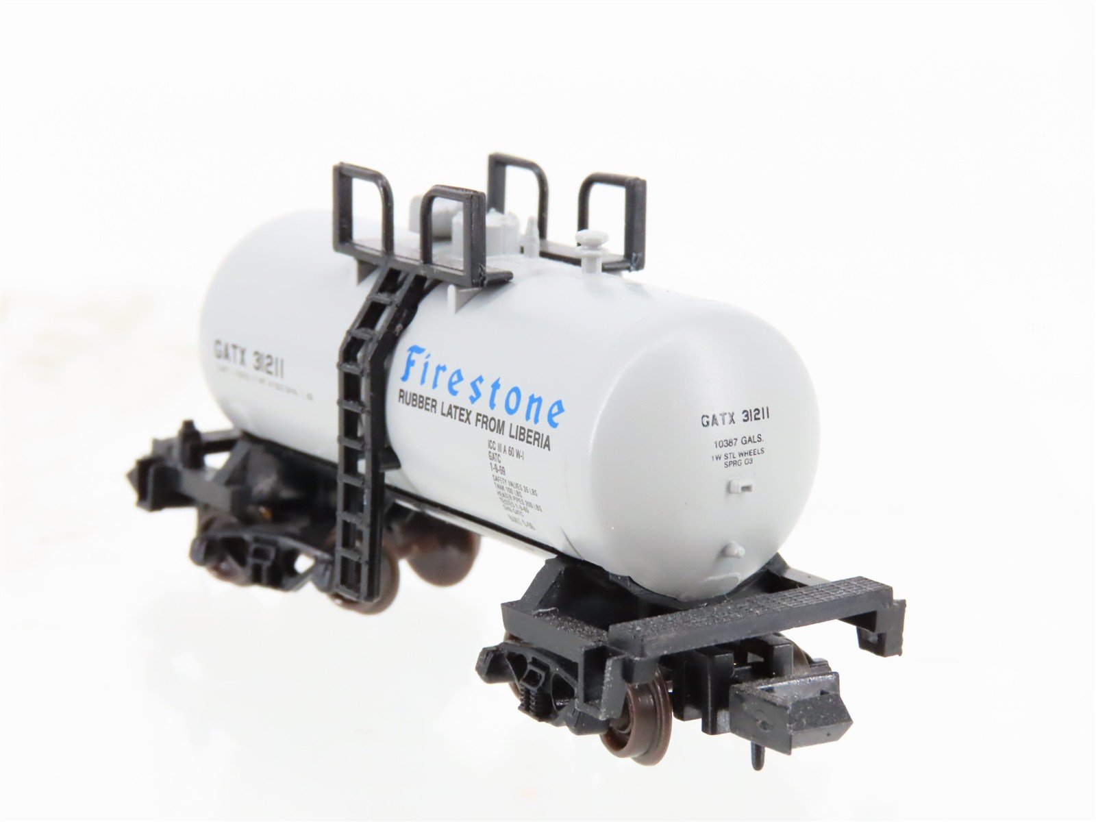 N Scale Atlas 32391 GATX Firestone Beer Can Tankcar #31211
