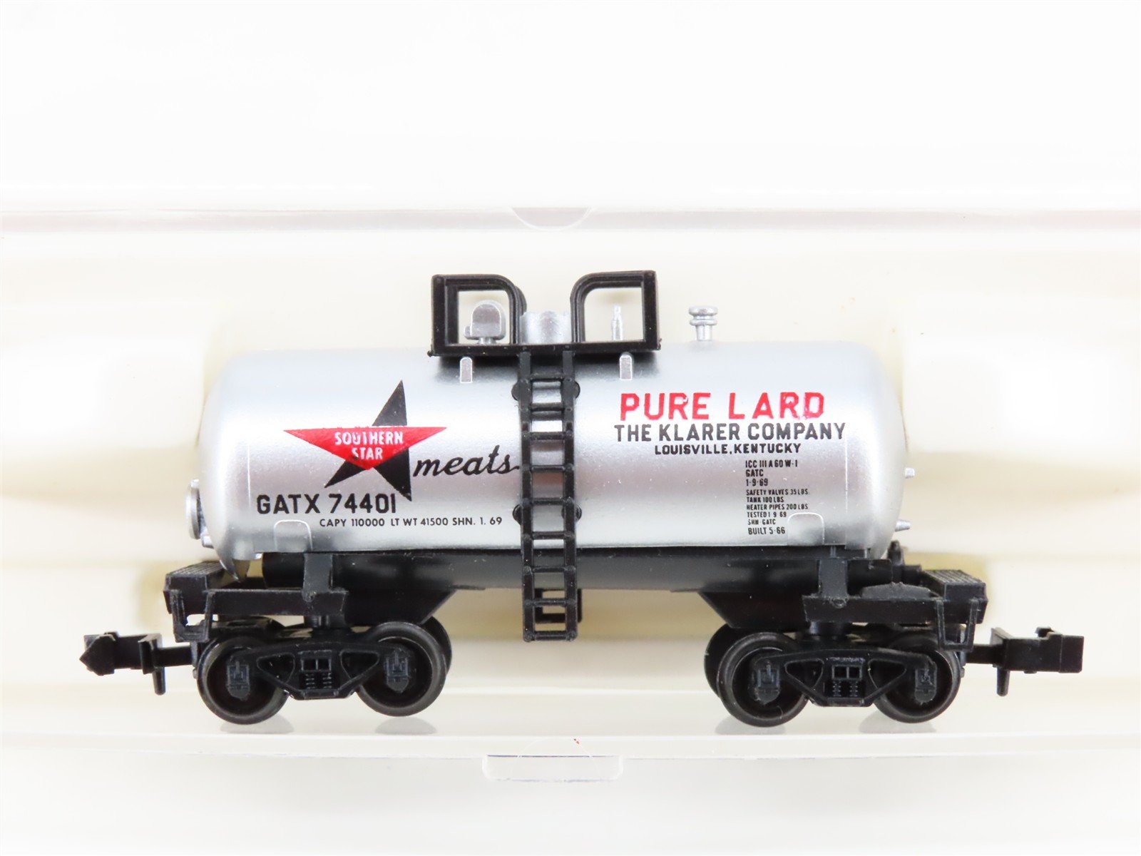N Scale Atlas 3245 GATX Southern Lard Beer Can Tankcar #74401