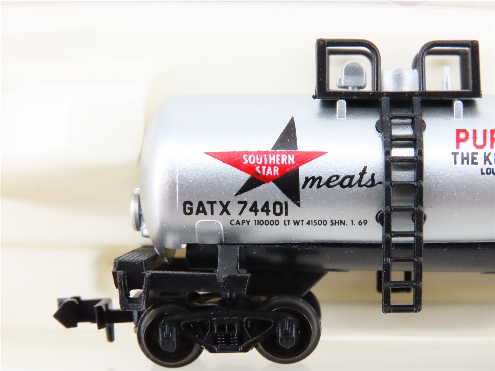 N Scale Atlas 3245 GATX Southern Lard Beer Can Tankcar #74401