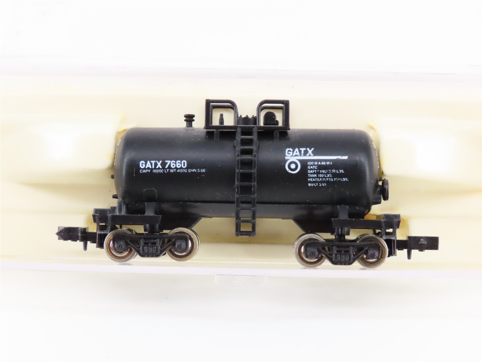 N Scale Atlas 3249 GATX Leasing Beer Can Tankcar #7660