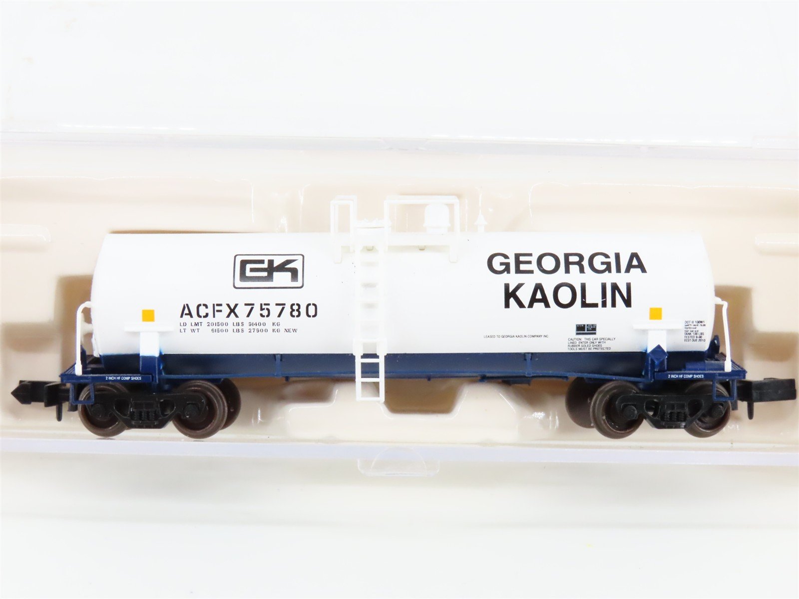 N Scale Atlas 34811 ACFX Georgia Kaolin Tankcar #75780