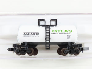 N Scale Atlas 3241 APCX Atlas Chemical Beer Can Tankcar #1082