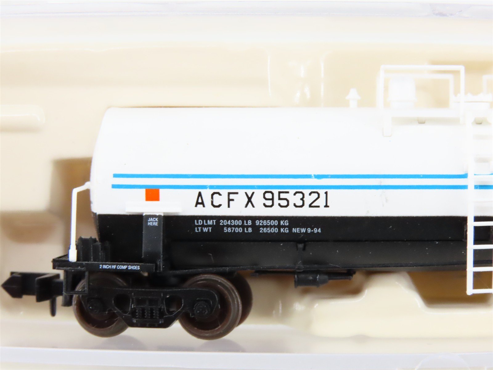 N Scale Atlas 34831 ACFX Omya Kaolin Tankcar #95321