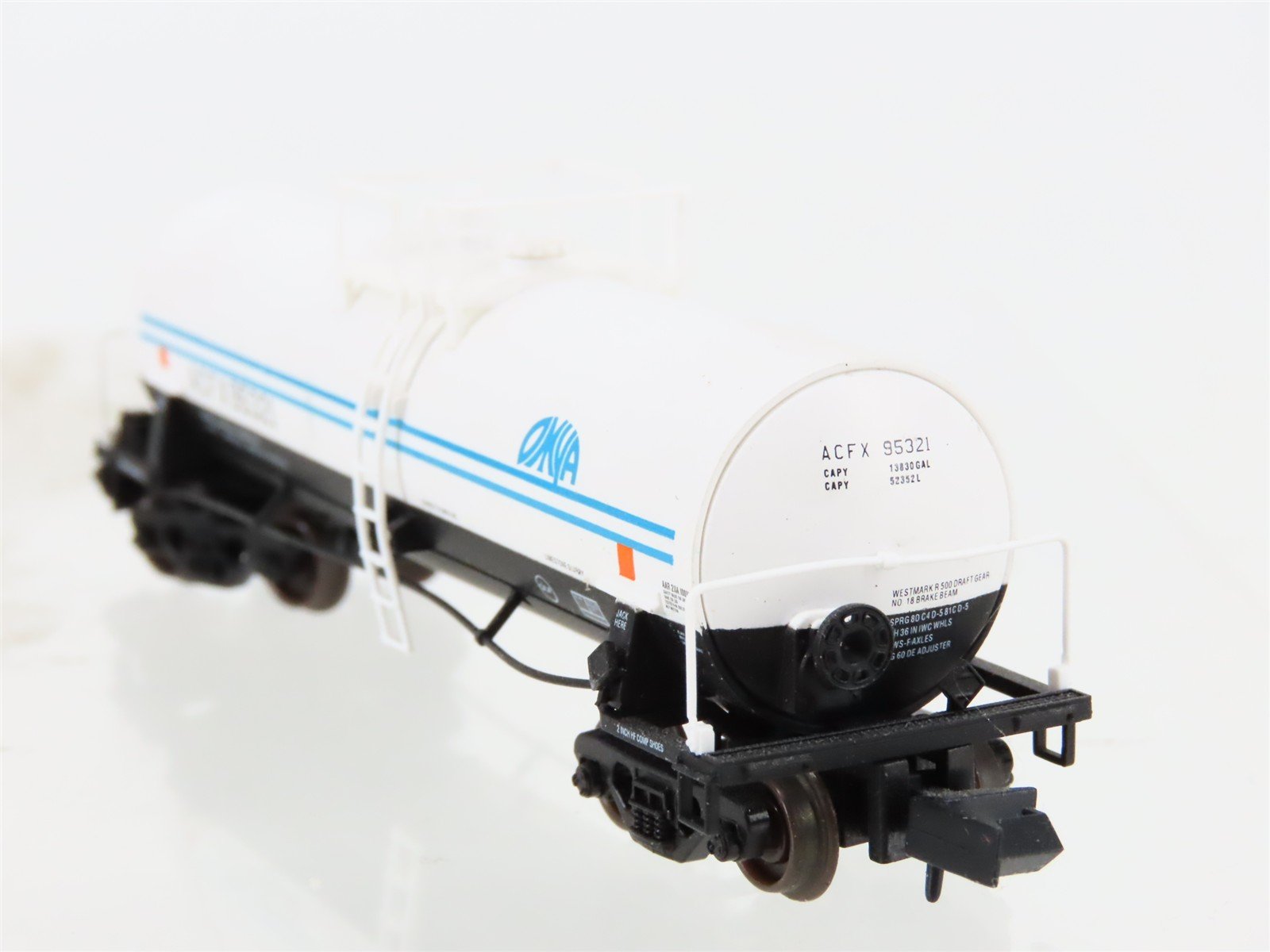 N Scale Atlas 34831 ACFX Omya Kaolin Tankcar #95321