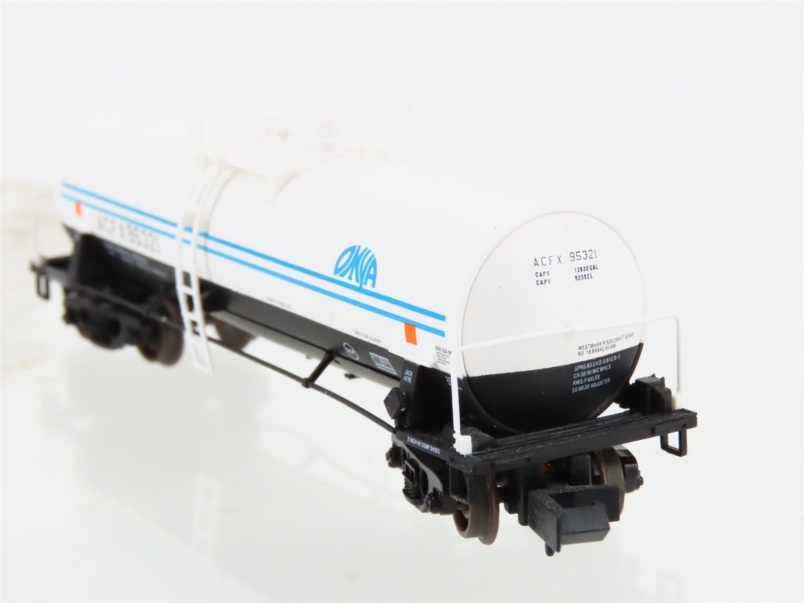 N Scale Atlas 34831 ACFX Omya Kaolin Tankcar #95321