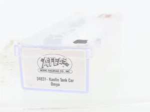 N Scale Atlas 34831 ACFX Omya Kaolin Tankcar #95321