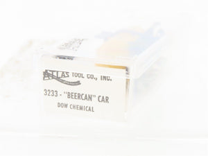 N Scale Atlas 3233 GATX DOW Chemical Beer Can Tankcar #10243
