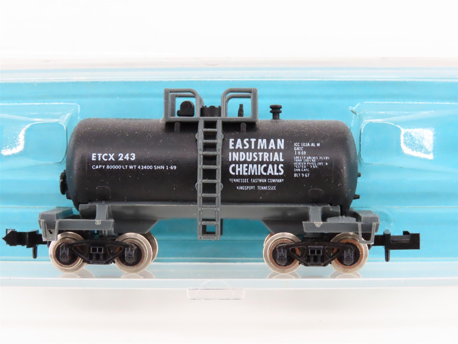 N Scale Atlas 3234 ETCX Eastman Chemicals Beer Can Tankcar #243