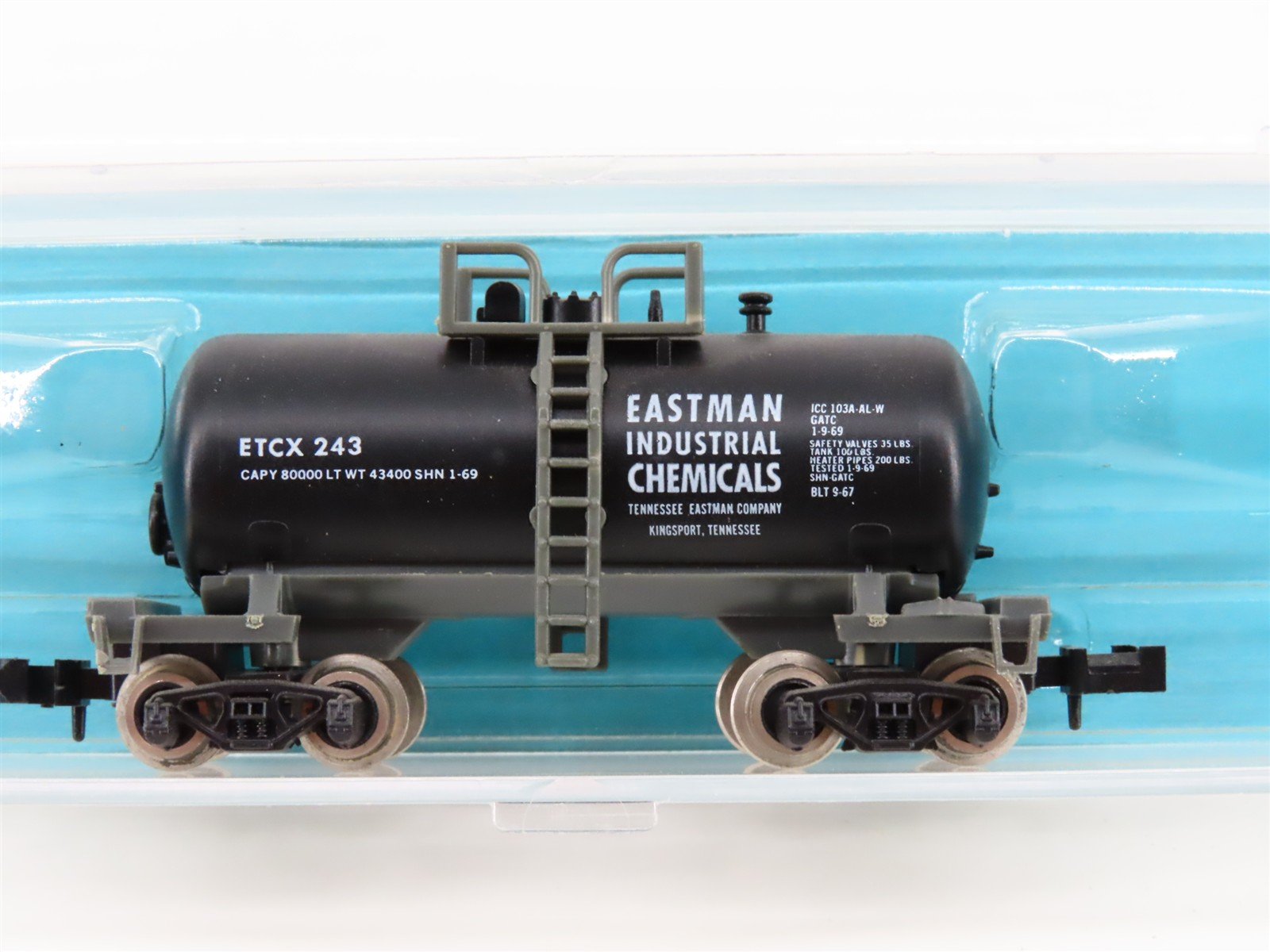 N Scale Atlas 3234 ETCX Eastman Chemicals Beer Can Tankcar #243