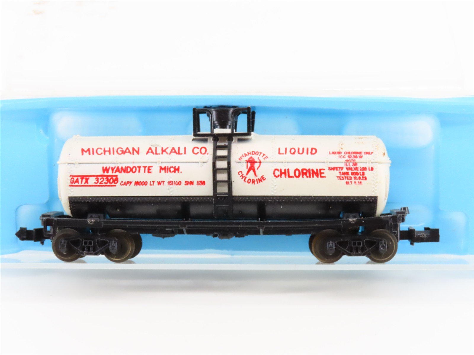 N Scale Atlas GATX Michigan Alkali Co. Tankcar #32308