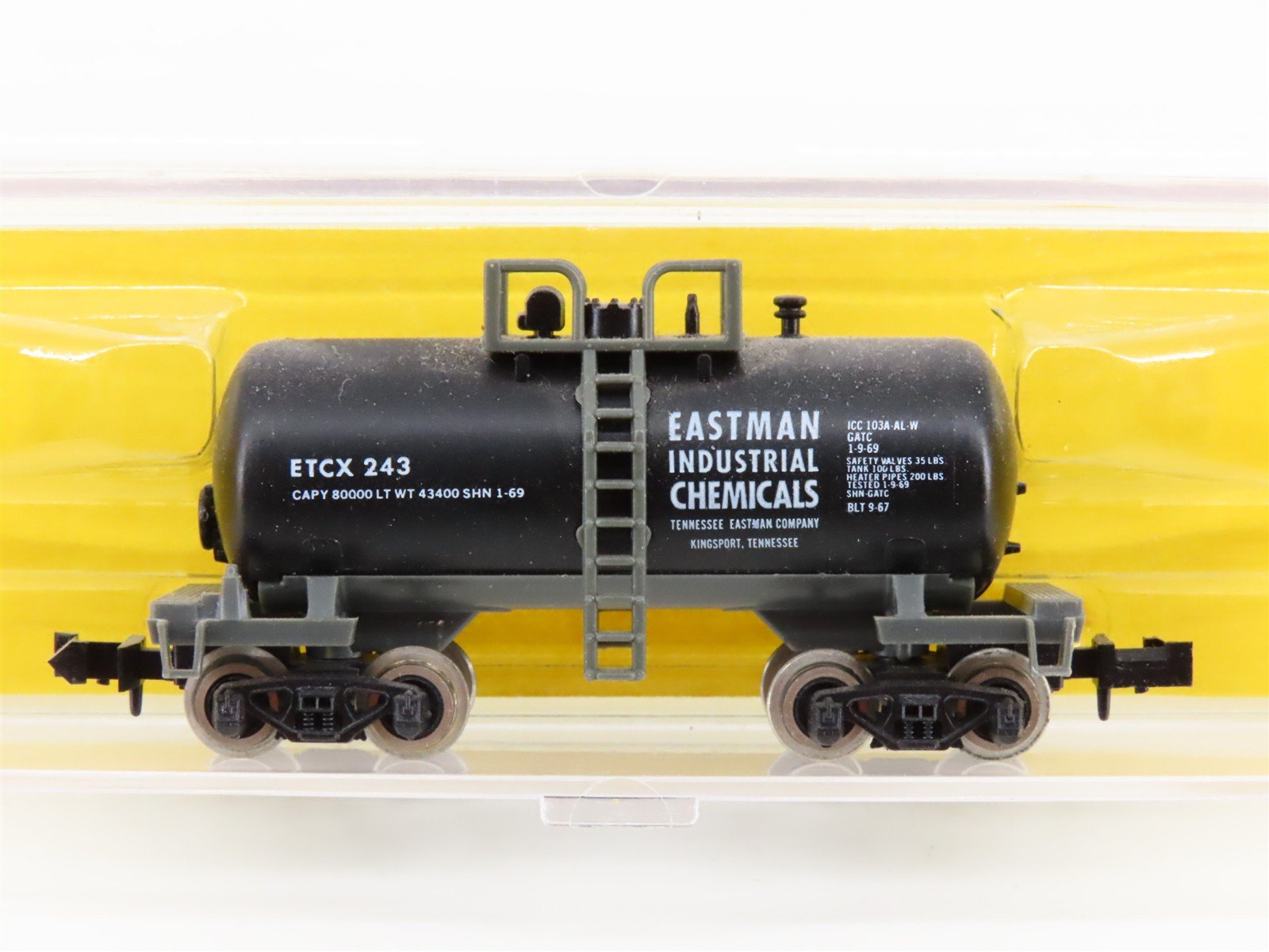 N Scale Atlas 3234 ETCX Eastman Chemicals Beer Can Tankcar #243
