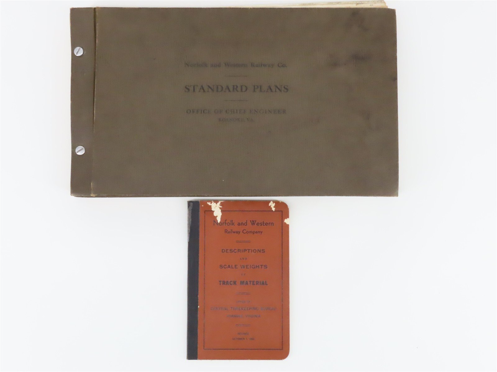 Norfolk & Western Standard Plans Binder & Track Material Guide Booklet - 1950s
