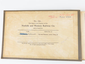 Norfolk & Western Standard Plans Binder & Track Material Guide Booklet - 1950s