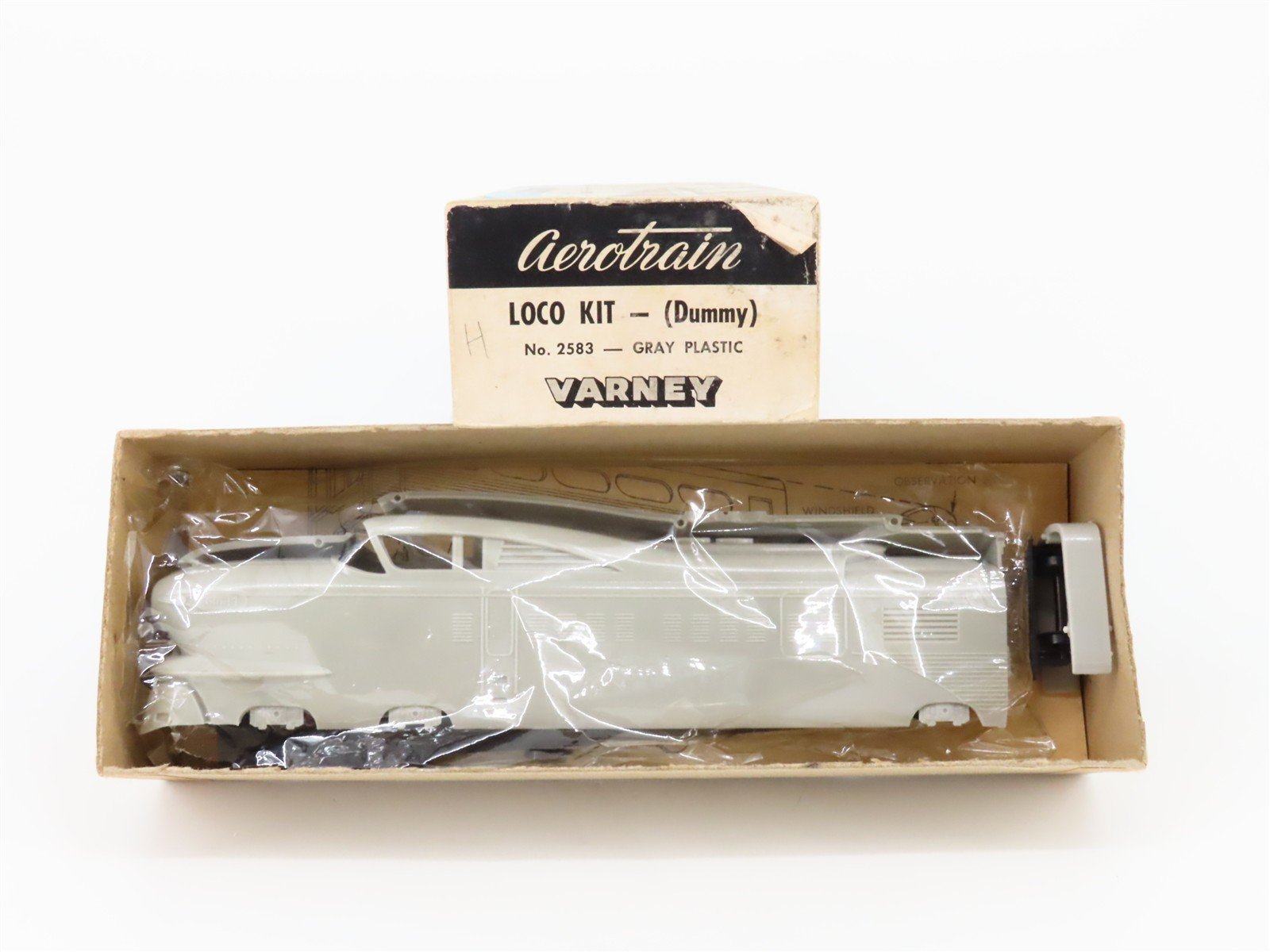 HO Scale Varney Kit #2583 Undecorated AeroTrain Locomotive - Unpowered