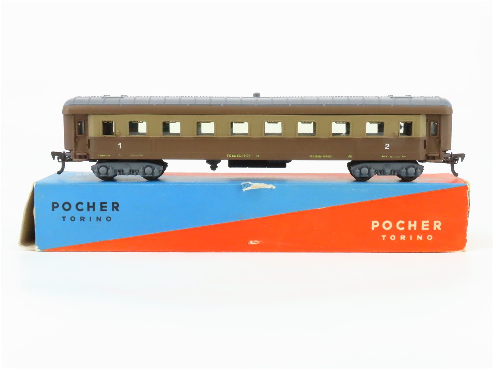 HO Scale Pocher FS Italian State 1st/2nd Class Coach Passenger Car #64125