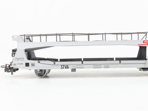 HO Scale Playcraft P6571 SNCF French STVA Bi-Level Auto-Carrier #0047-1P w/ Cars