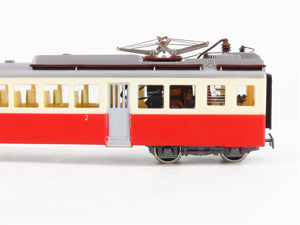 HO Scale Kleinbahn Unlettered Red Swiss Class ABFe 4/8 Electric Rail Car #741