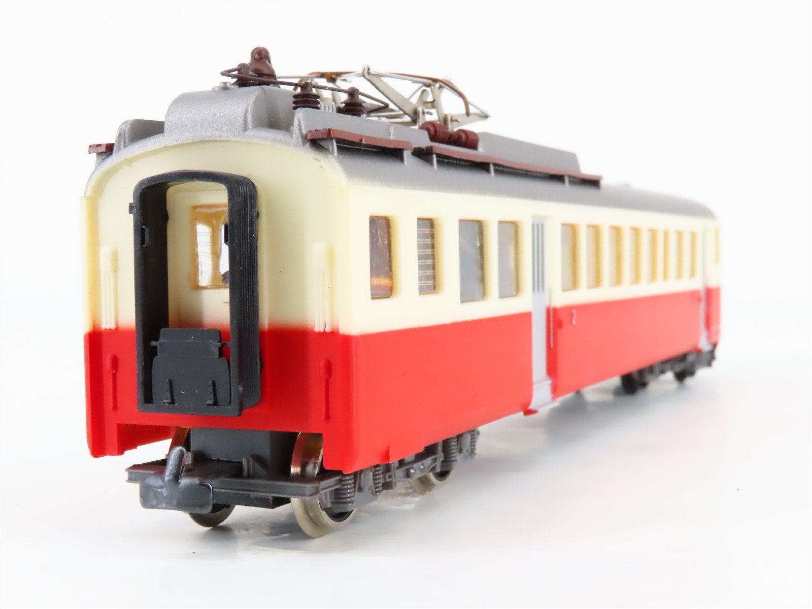 HO Scale Kleinbahn Unlettered Red Swiss Class ABFe 4/8 Electric Rail Car #741