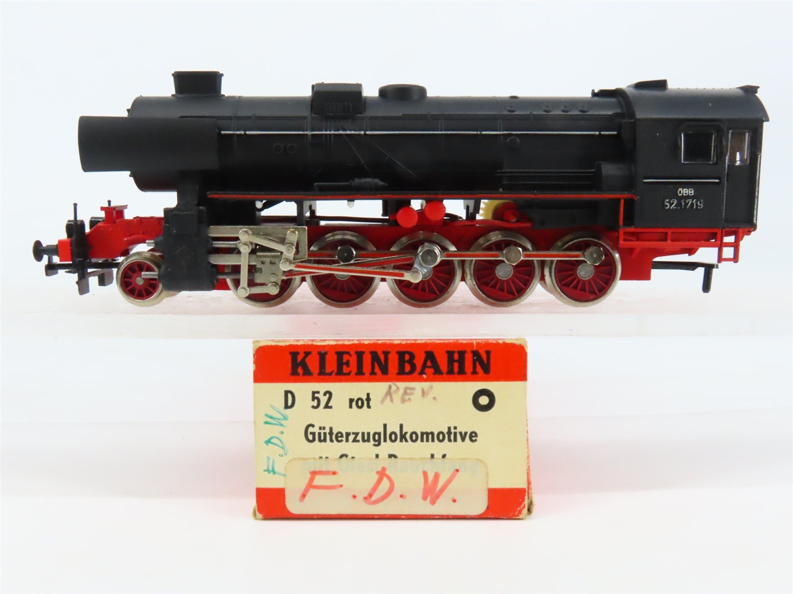 HO Scale Kleinbahn OBB Austrian Federal D52 2-10-0 Steam Locomotive #1719