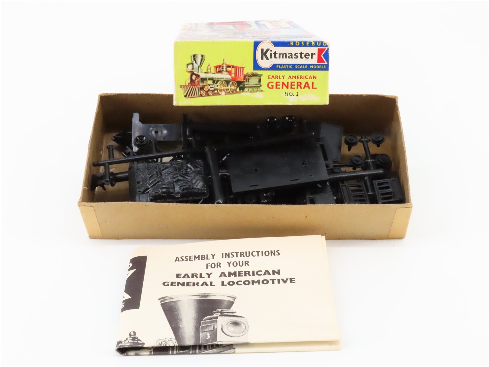 HO/OO Rosebud Kitmaster Kit #3 Undecorated American General Steam - STATIC MODEL