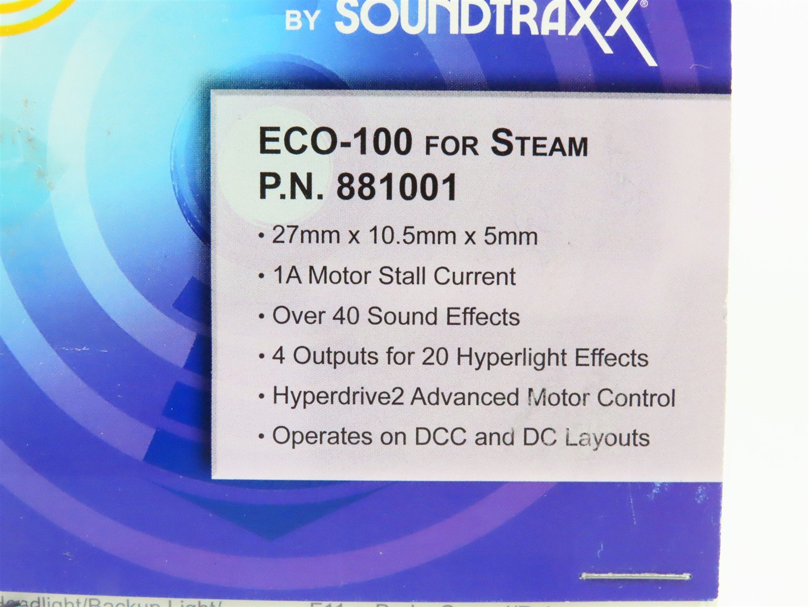 SoundTraxx Econami 881001 ECO-100 Steam DCC/Sound Decoder